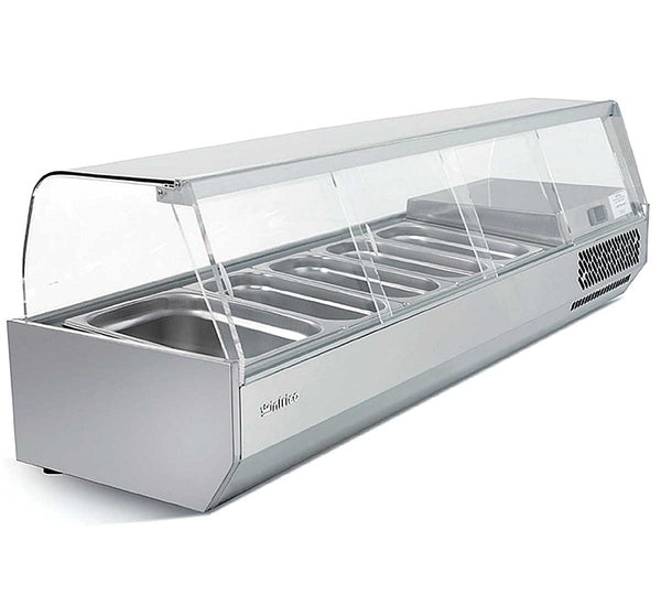 Infrico Vitrina Expositora Ingredientes Cristal VIP - Ancho 149,3 cm