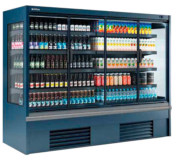 Infrico Vitrina Mural Cerrada Capacidad 1.139 l - Ancho 312,5 cm