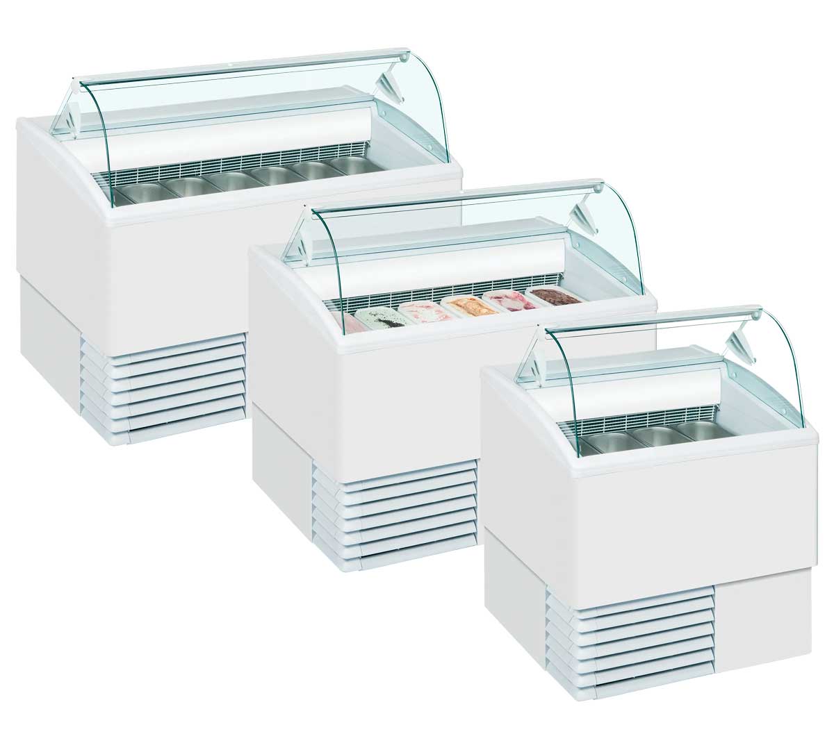 ISA - VITRINA HELADOS ISETTA TP CRISTAL CURVO