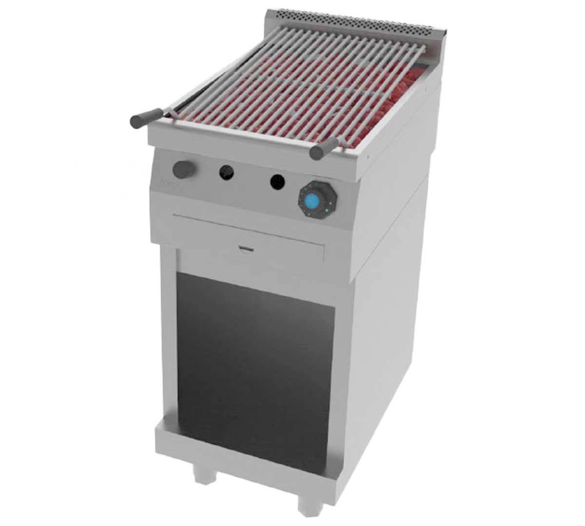 JEMI – PLG60 PARRILLA A GAS PIEDRA VOLCÁNICA SERIE 600 PIE – 2 QUEMADORES