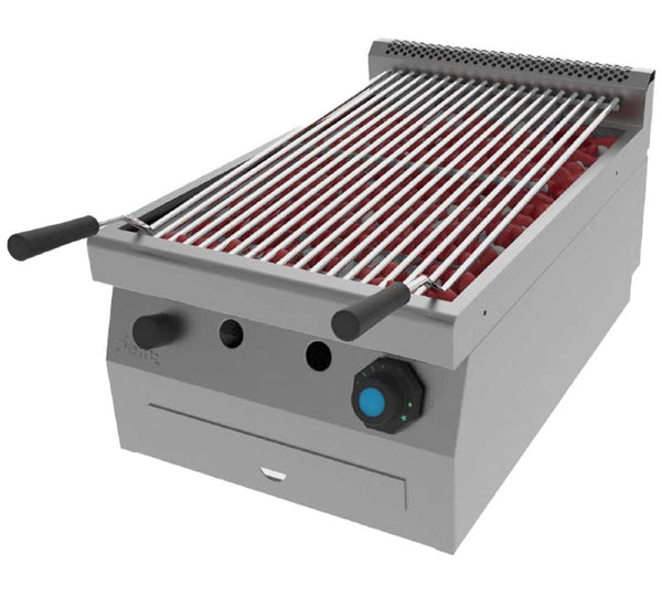 JEMI – SPLG60 PARRILLA A GAS PIEDRA VOLCÁNICA SERIE 600 SOBREMESA – 2 QUEMADORES