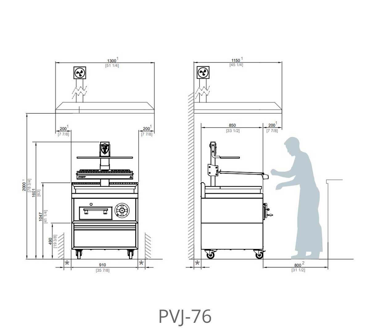 JOSPER – PVJ-76 PARRILLA VASCA ANCHO 91