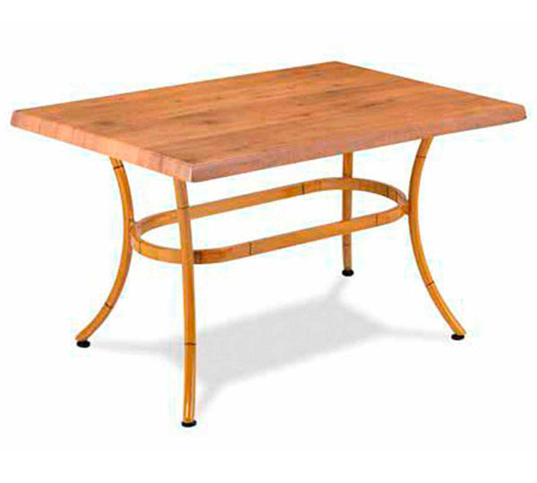 MUEBLES ROMERO - MESA 417 - MADERA TECA - 120X80CM