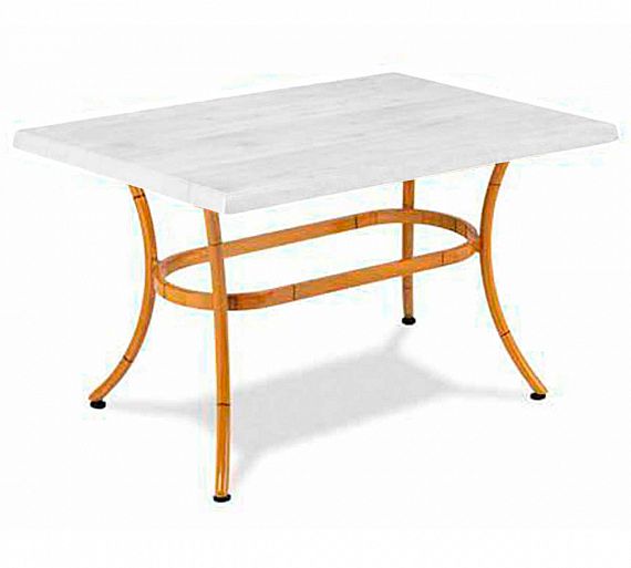 MUEBLES ROMERO - MESA 417 WERZALIT - BLANCO - 110X70 CM