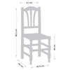 MUEBLES ROMERO - SILLA 12 MADERA