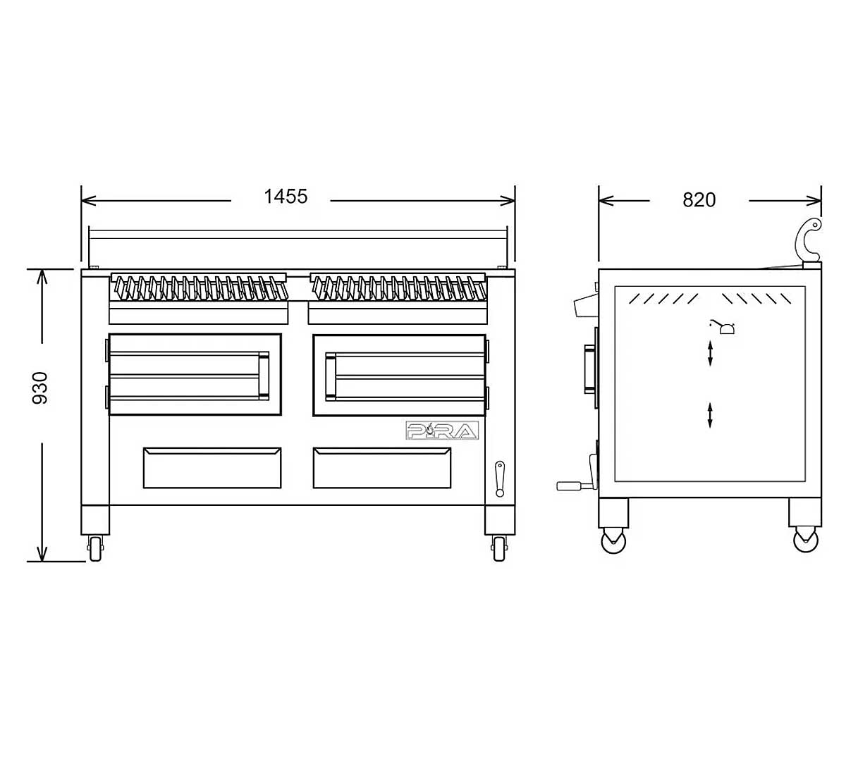 PIRA - BARBACOA BRASA BBQ-M150