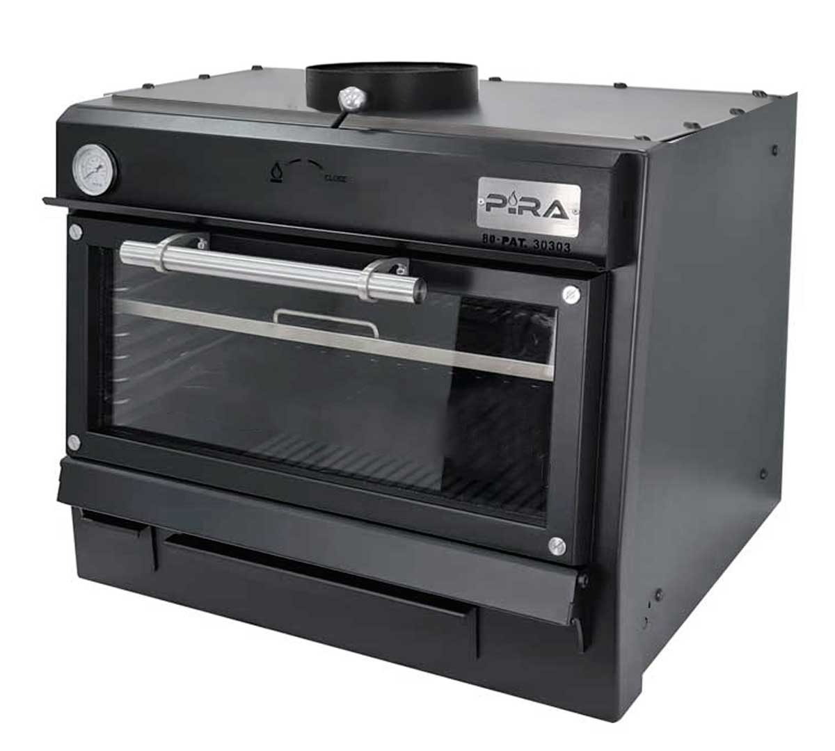 PIRA – HORNO BRASA 80 LUX BLACK AB