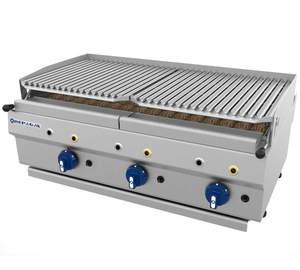 REPAGAS - BARBACOA A GAS SMART LINE SERIE 550 SOBREMESA BAR95 (3 QUEMADORES)