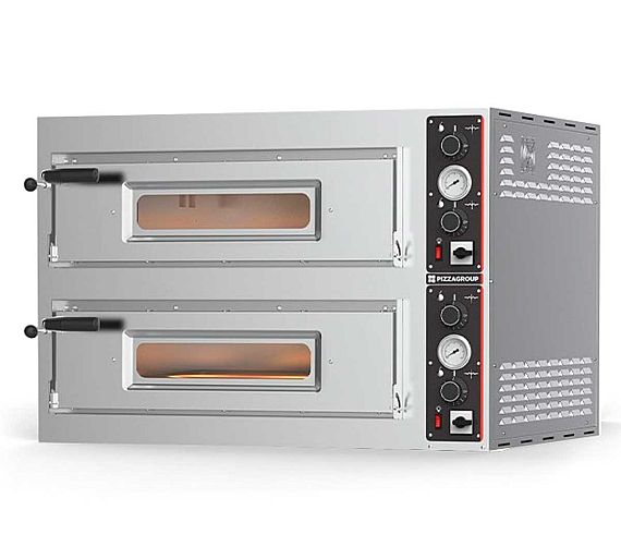PIZZAGROUP - HORNO PIZZA ENTRY MAX 18 ELÉCTRICO - 2 CÁMARAS - 18 PIZZAS Ø 33CM
