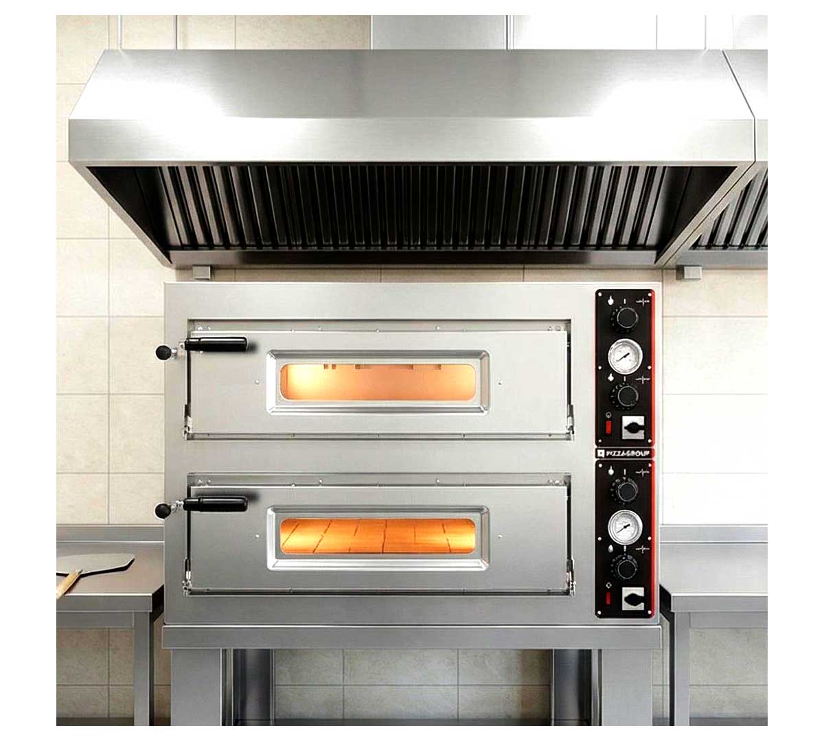 PIZZAGROUP - HORNO PIZZA ENTRY MAX 18 ELÉCTRICO - 2 CÁMARAS - 18 PIZZAS Ø 33CM