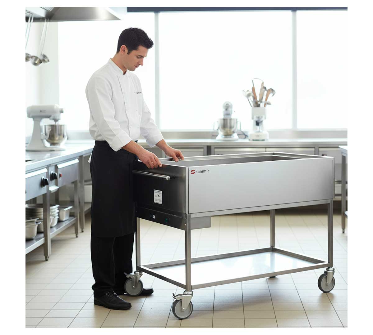 SAMMIC - CARRO BAÑO MARÍA BMC-411 - 4 CUBETAS