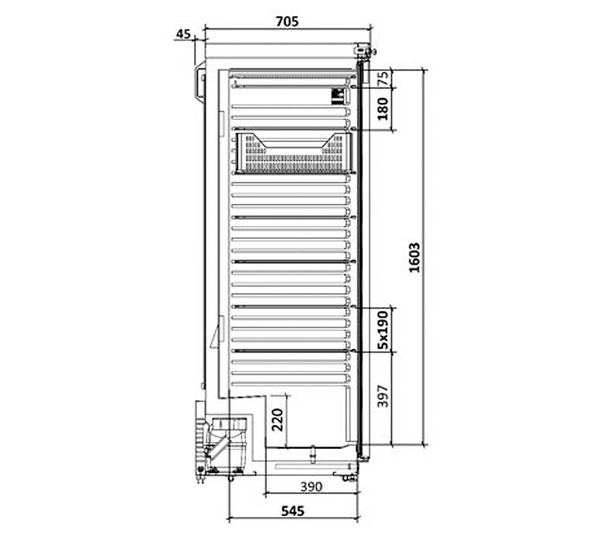SAVEMAH - ARMARIO DE CONGELACIÓN AGNC-600I