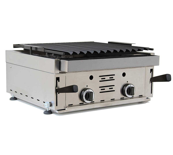 SAVEMAH - BARBACOA BG 60 A GAS CON PIEDRA VOLCÁNICA