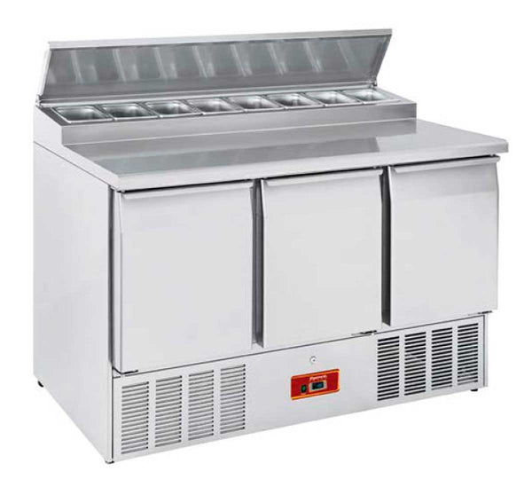 SAVEMAH - MESA REFRIGERADA ENSALADA 3 PUERTAS MRPG 1400