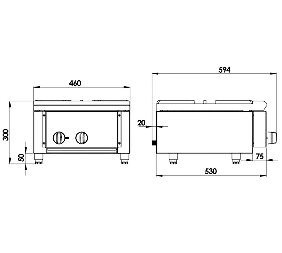SAVEMAH - QUEMADOR PAELLERO CON MUEBLE CSP-300