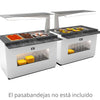 SAYL - BUFFET LINE MÓDULO CON ANTIESPUTO ISLAND BUFFET BAÑO MARÍA