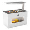 SAYL - BUFFET LINE MÓDULO CON ANTIESPUTO ISLAND BUFFET PLACA CALIENTE SAHARA