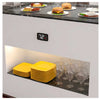 SAYL - BUFFET LINE MÓDULO CON ANTIESPUTO ISLAND BUFFET PLACA CALIENTE SAHARA