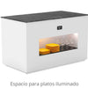 SAYL - BUFFET LINE MÓDULO CON ANTIESPUTO ISLAND BUFFET PLACA CALIENTE SAHARA