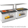 SAYL - BUFFET LINE MÓDULO CON ANTIESPUTO ISLAND BUFFET PLACA FRÍA CON BANDEJAS