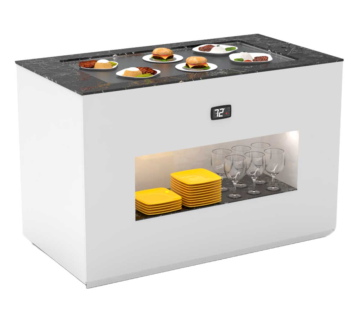 SAYL - BUFFET LINE MÓDULO BASE PLACA CALIENTE SAHARA