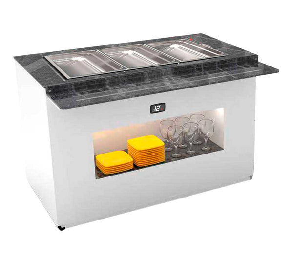 SAYL - BUFFET LINE MÓDULO BASE REFRIGERADO PLACA FRÍA CON CUBETAS
