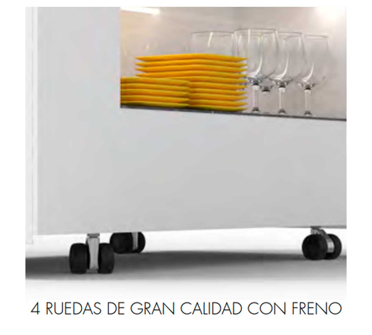 SAYL - BUFFET LINE MÓDULO BASE NEUTRO CON ESPACIO PARA PLATOS