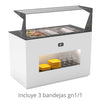 SAYL - BUFFET LINE MÓDULO SELF-SERVICE PLACA FRÍA CON BANDEJAS