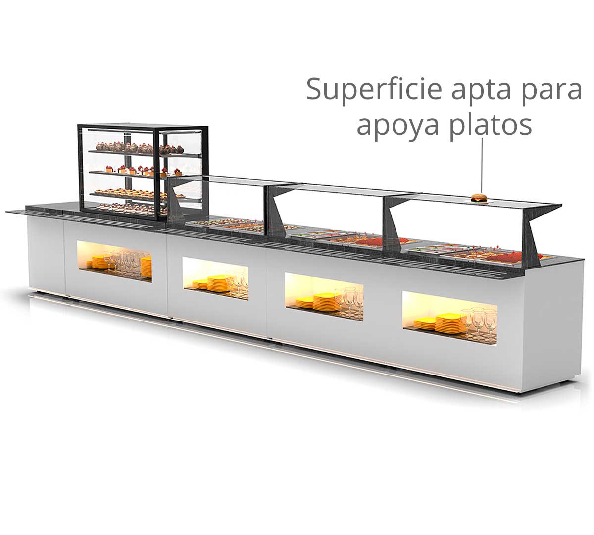 SAYL - BUFFET LINE MÓDULO SELF-SERVICE PLACA CALIENTE SAHARA