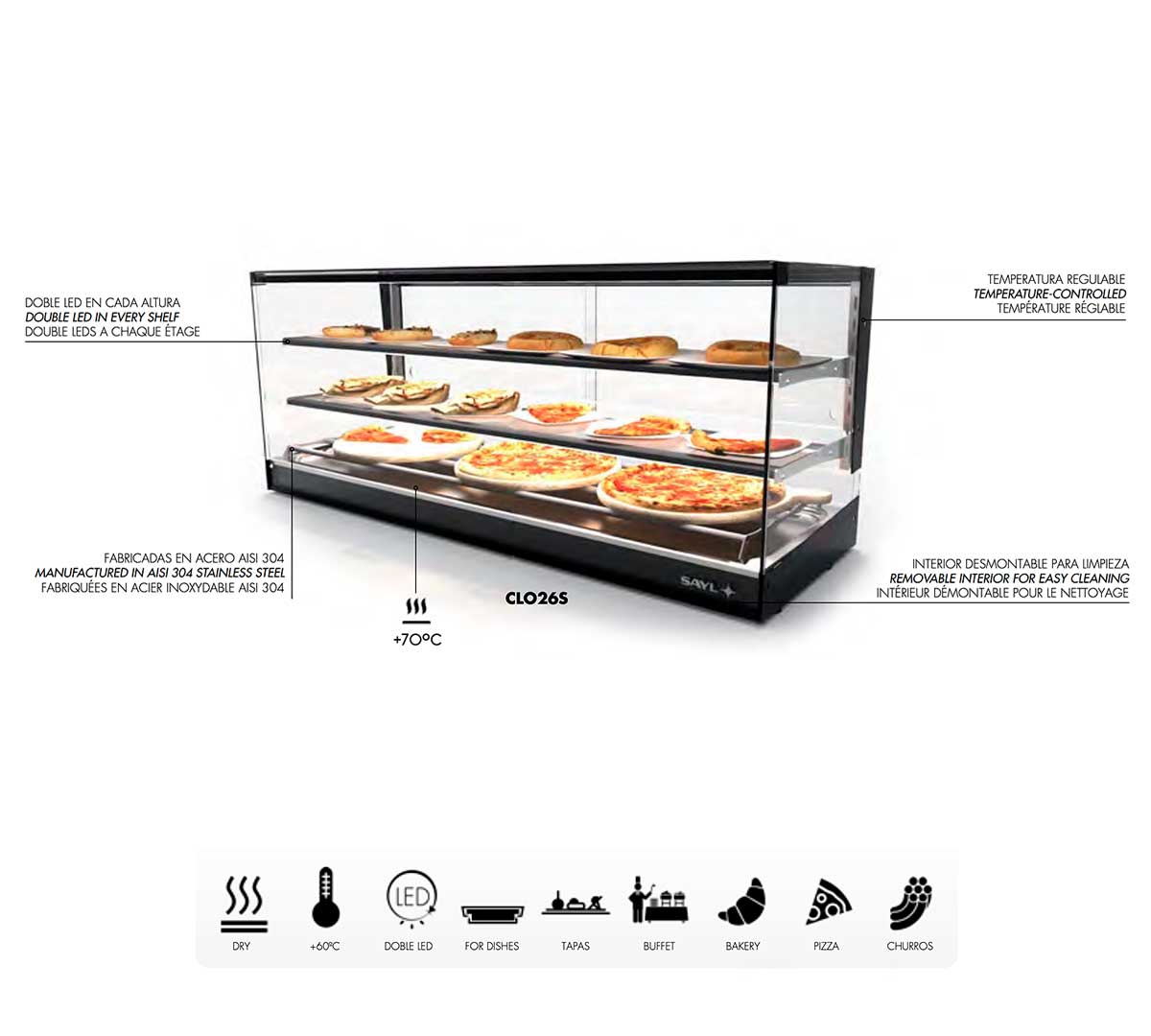 SAYL - CALENTADOR LOGIC TRIPLE SAHARA