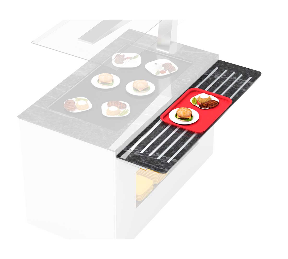 SAYL - PASABANDEJAS PARA BUFFET LINE