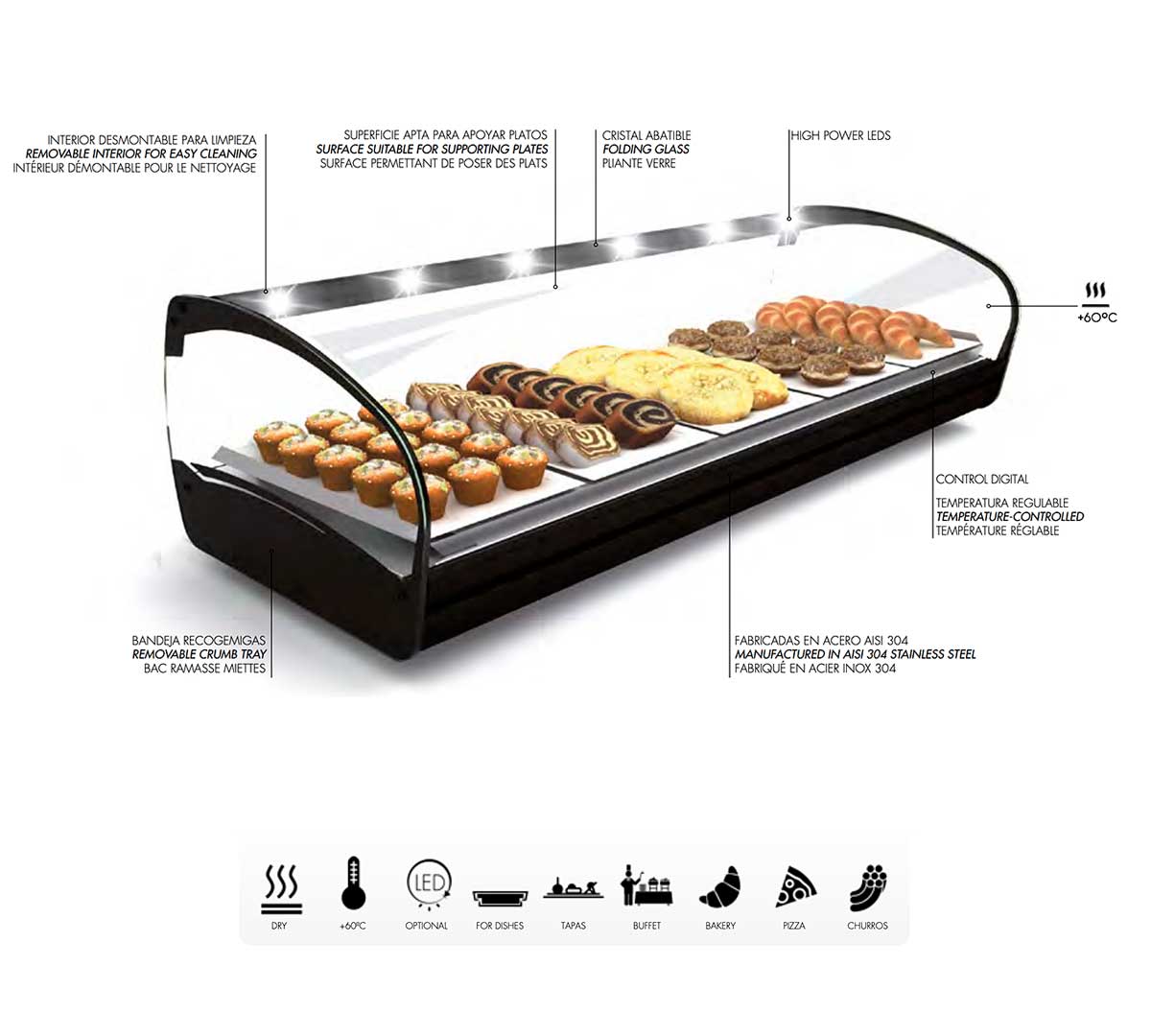 SAYL - VITRINA CALIENTE SHARK 1P SAHARA