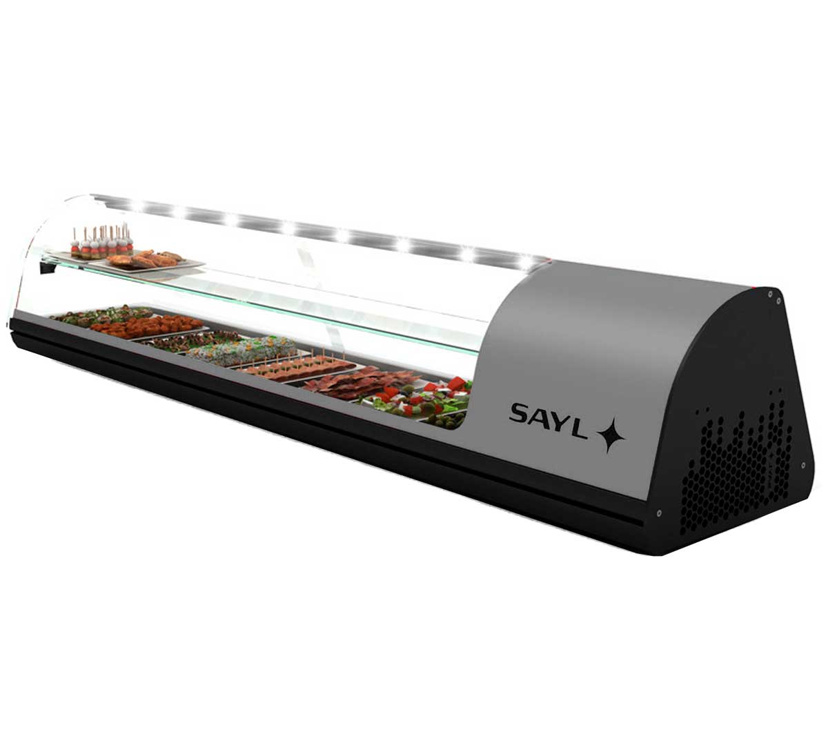 SAYL - VITRINA REFRIGERADA 2 PISOS TAPAS GN