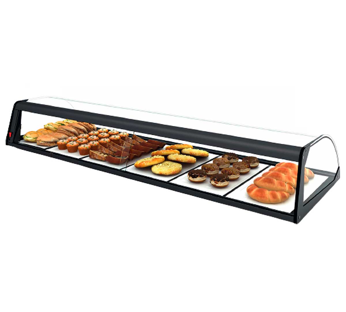 SAYL - VITRINA NEUTRA CRISTAL CURVADO SIN ESTANTE