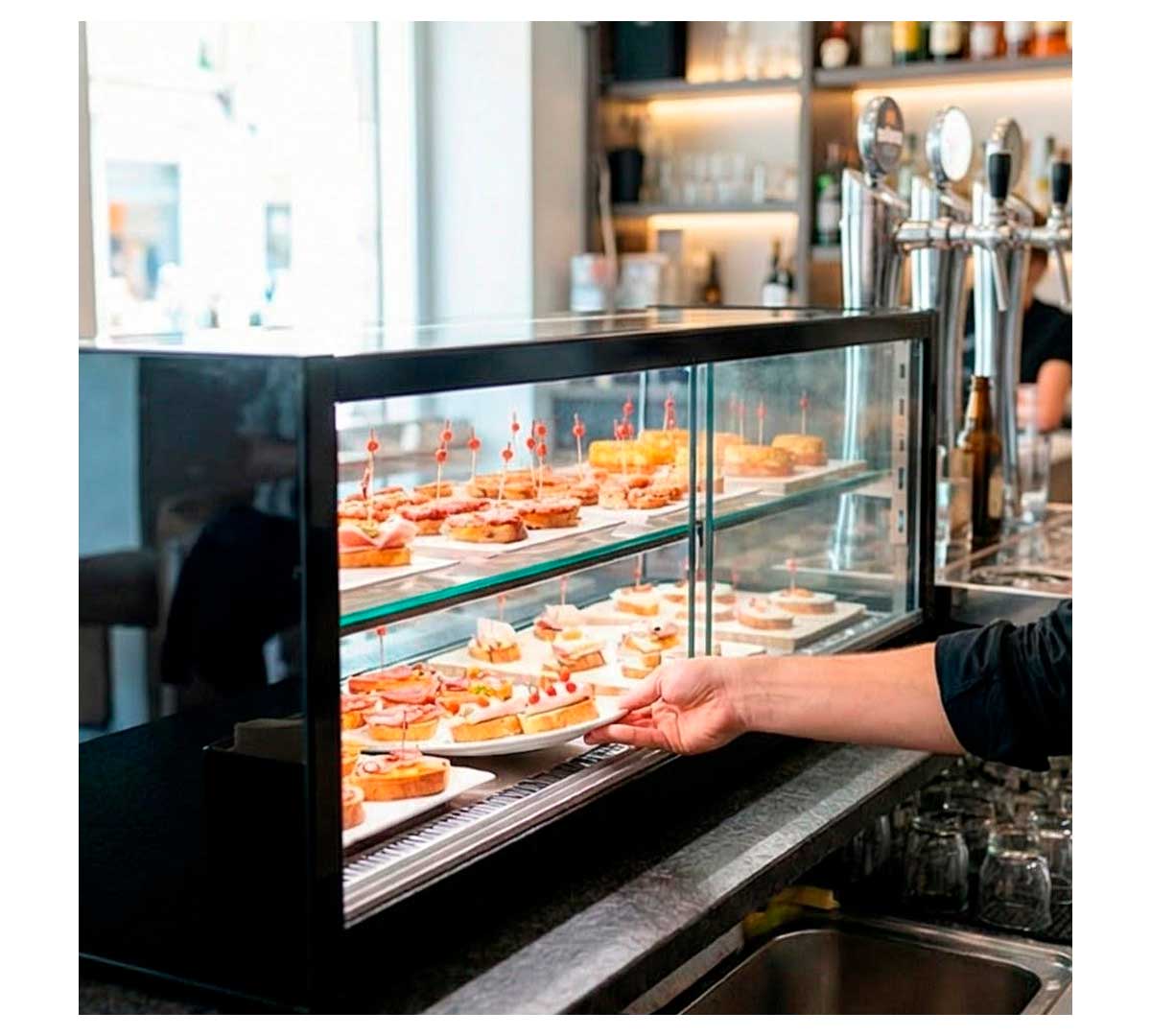 SAYL - VITRINA REFRIGERADA LOGIC 2 PISOS CUBA PLANA