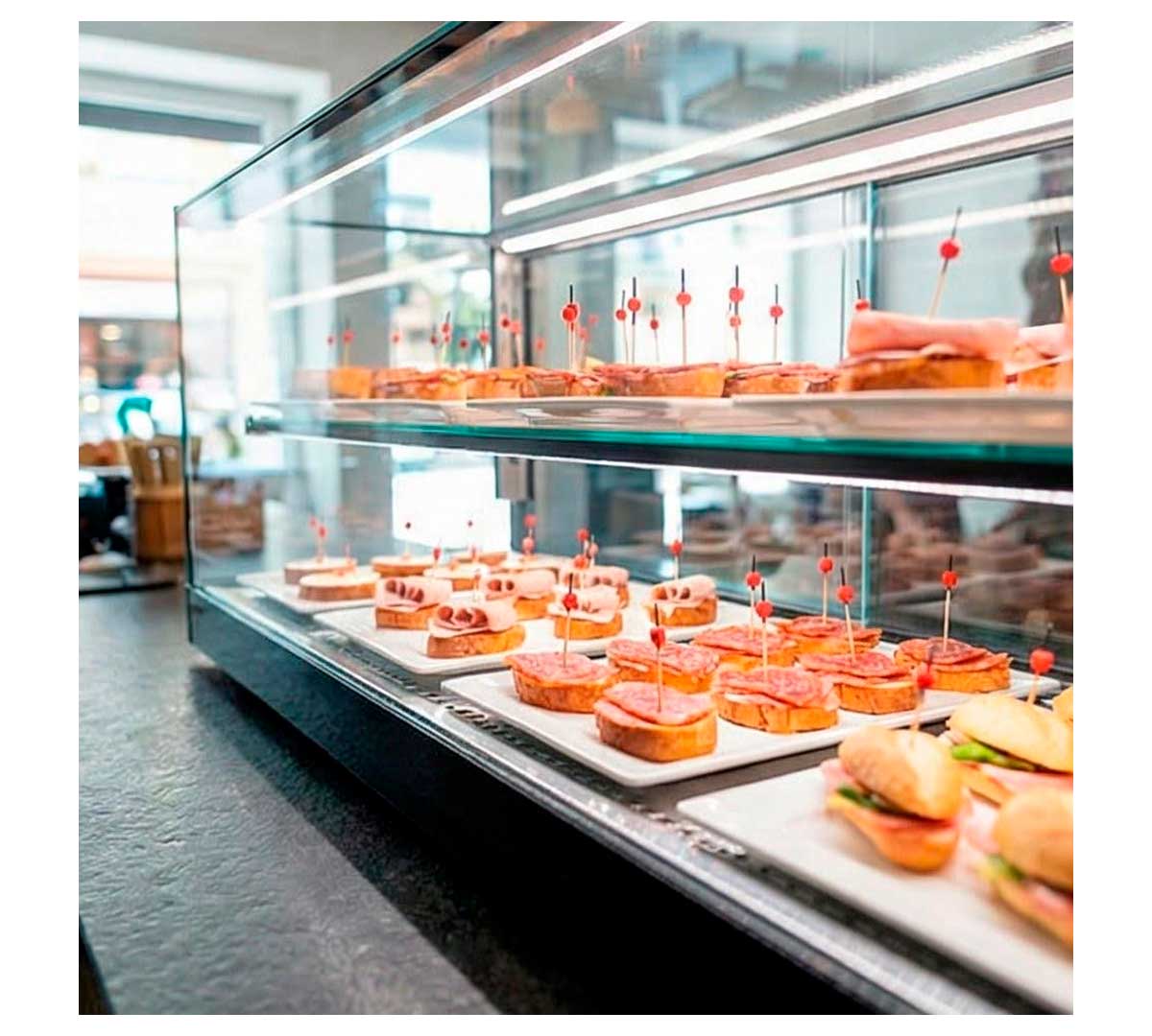 SAYL - VITRINA REFRIGERADA LOGIC 2 PISOS CUBA PLANA