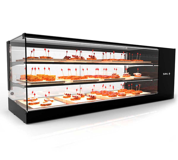 SAYL - VITRINA REFRIGERADA LOGIC 3 PISOS CUBA PLANA