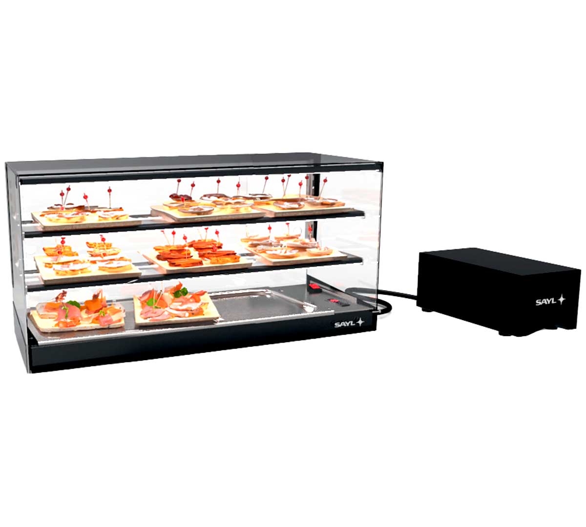 SAYL - VITRINA REFRIGERADA LOGIC TRIPLE CUBA PLANA GRUPO REMOTO