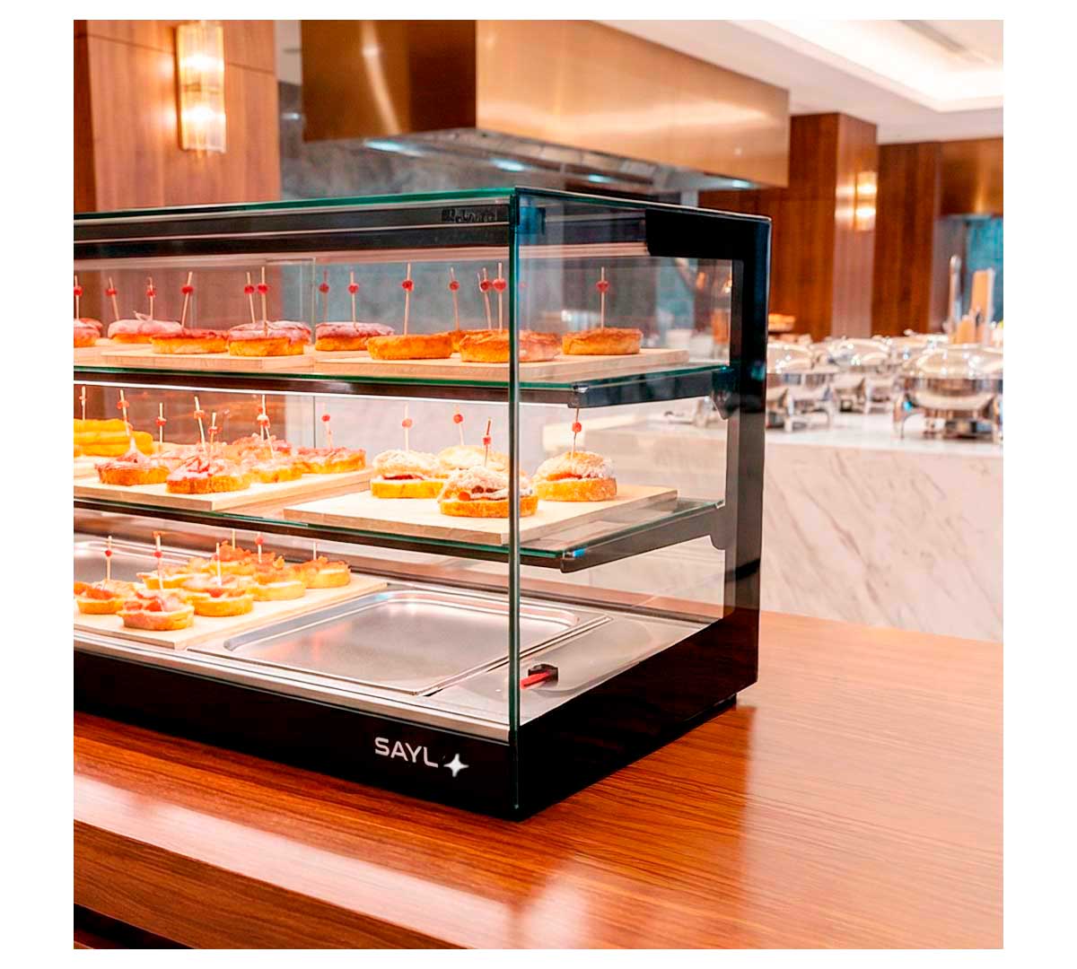 SAYL - VITRINA REFRIGERADA LOGIC TRIPLE CUBA PLANA GRUPO REMOTO