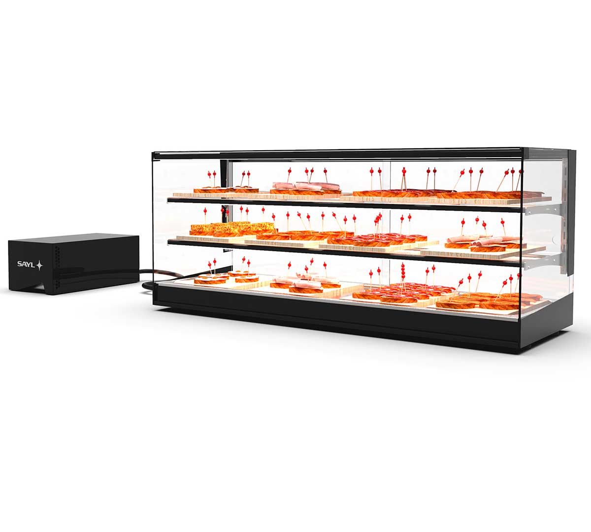 SAYL - VITRINA REFRIGERADA LOGIC TRIPLE GRUPO REMOTO