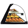 SAYL - VITRINA NEUTRA CRISTAL CURVADO CON ESTANTE
