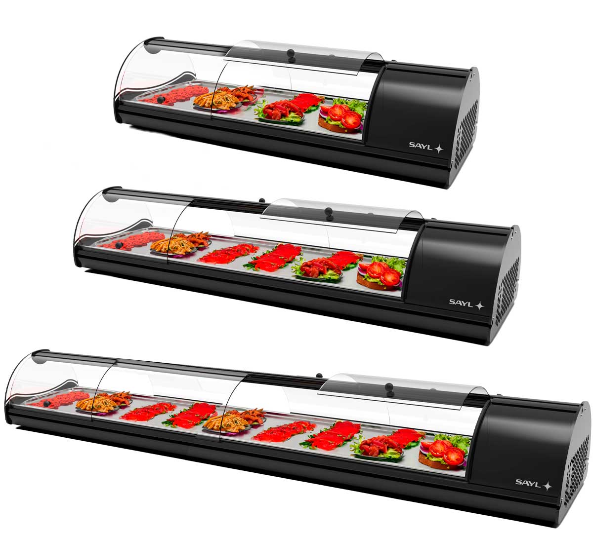 SAYL - VITRINA SELF SERVICE REFRIGERADA TAPAS CUBA PLANA