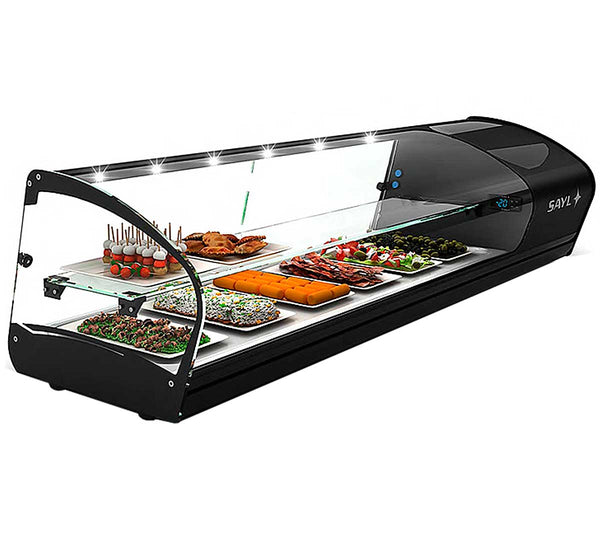 SAYL - VITRINA REFRIGERADA SHARK 2P TAPAS CUBA PLANA