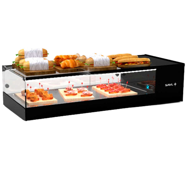 SAYL - VITRINA DE TAPAS REFRIGERADA LOGIC CUBA PLANA