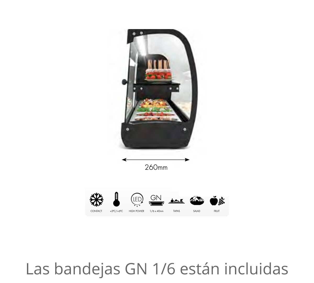 SAYL - VITRINA REFRIGERADA SLIM TAPAS