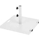 MUEBLES ROMERO -  BASE CUADRADA HIERRO BLANCA CON RUEDAS 20 KG