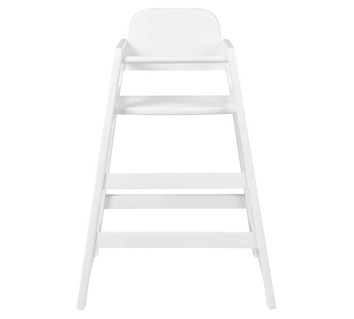 MUEBLES ROMERO - TRONA MADERA BABY ACABADO BLANCO