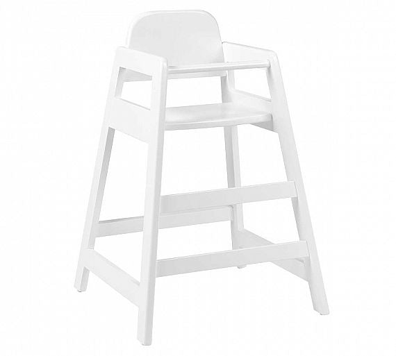 MUEBLES ROMERO - TRONA MADERA BABY ACABADO BLANCO