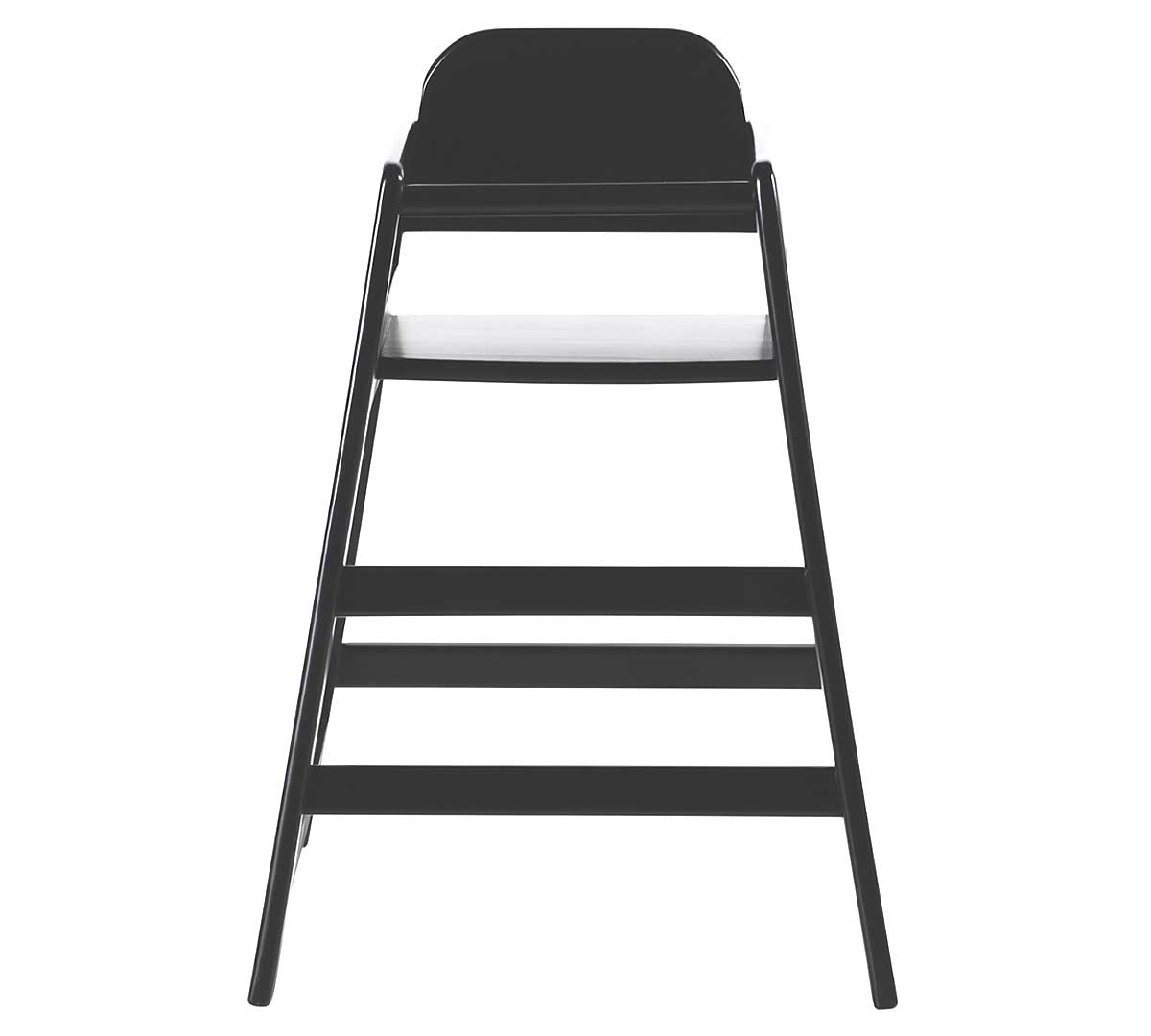 MUEBLES ROMERO - TRONA MADERA BABY ACABADO NEGRO