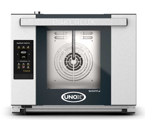 UNOX - HORNO BAKERLUX SHOP.PRO ARIANNA TOUCH - XEFR-04HS-ETD V - Cierre manual y puerta abatible